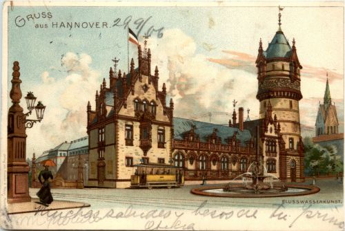 Gruss aus Hannover - Litho