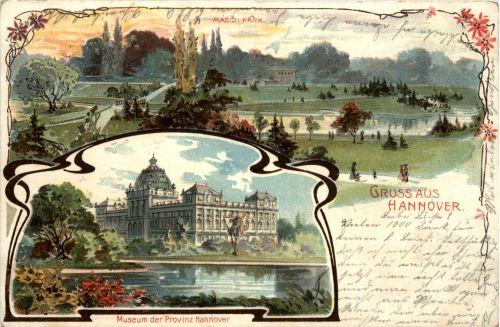 Gruss aus Hannover - Litho