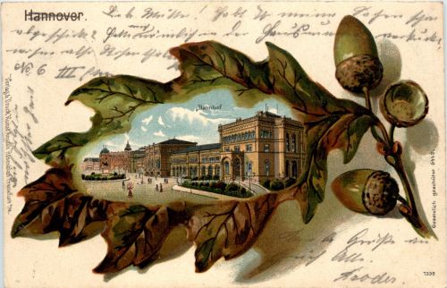 Gruss aus Hannover - Litho