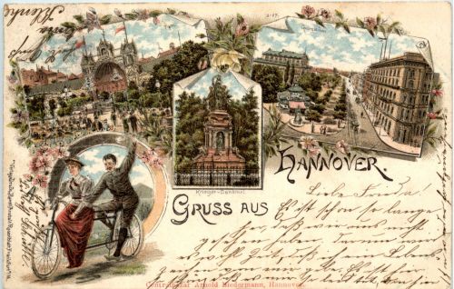 Gruss aus Hannover - Litho