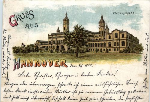 Gruss aus Hannover - Litho