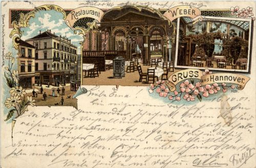 Gruss aus Hannover - Litho