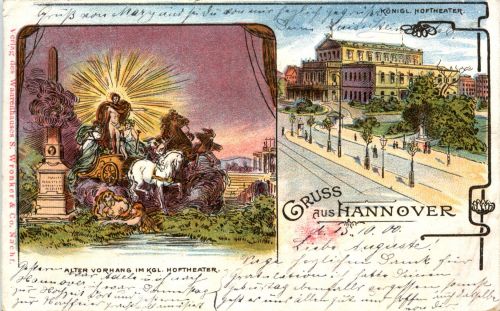 Gruss aus Hannover - Litho