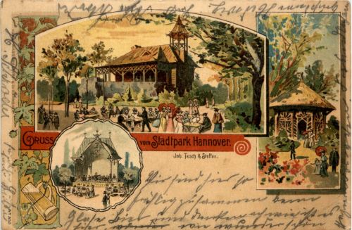 Gruss aus Hannover - Litho