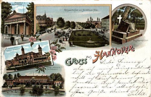 Gruss aus Hannover - Litho