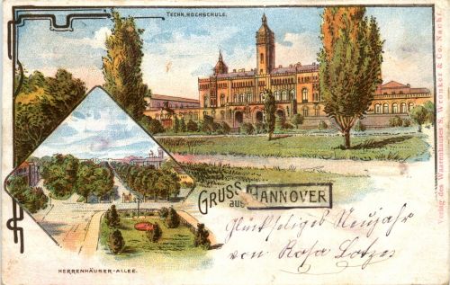 Gruss aus Hannover - Litho