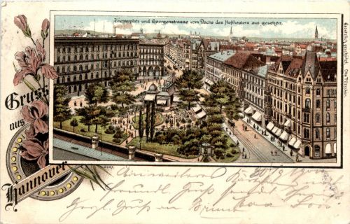 Gruss aus Hannover - Litho