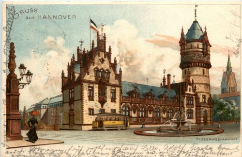Gruss aus Hannover - Litho