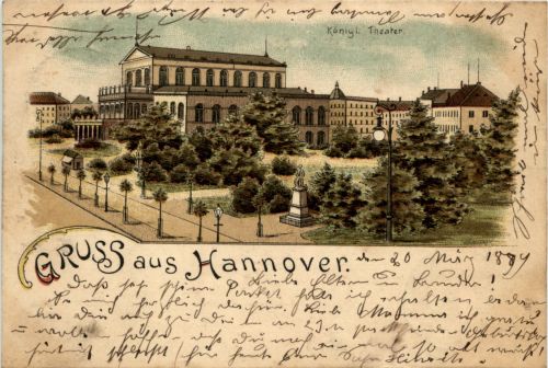 Gruss aus Hannover - Litho