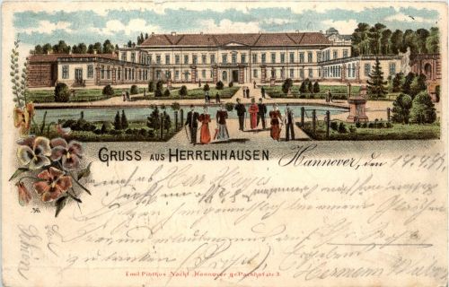 Gruss aus Hannover - Litho