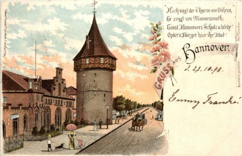 Gruss aus Hannover - Litho