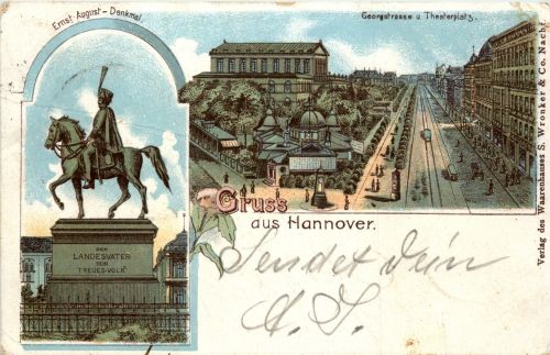 Gruss aus Hannover - Litho