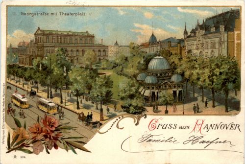 Gruss aus Hannover - Litho