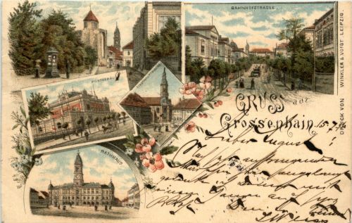 Gruss aus Grossenhain - Litho