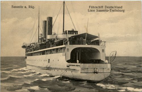 Sassnitz auf Rügen - Fährschiff Deutschland