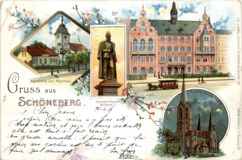Gruss aus Schöneberg - Litho