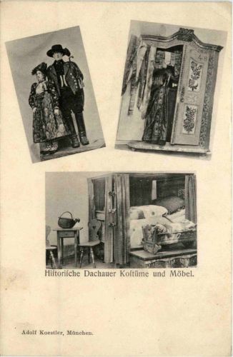 Historische Dachauer Kostüme und Möbel