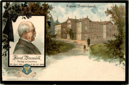 Fürst Bismark - Friedrichsruh - Litho