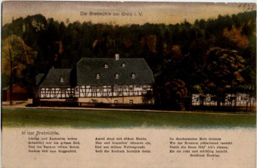 Die Bretmühle bei Greiz