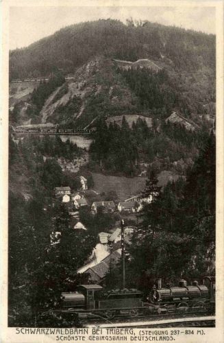 Schwarzwaldbahn bei Triberg