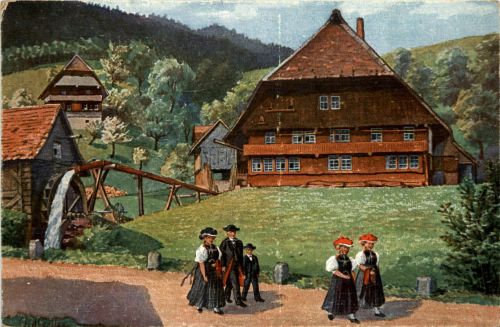 Schwarzwald - Künstlerkarte Hertten