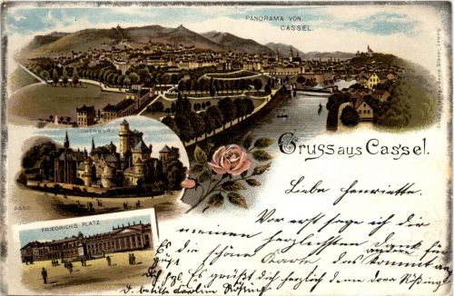 Gruss aus Cassel - Litho