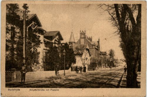 Buxtehude - Bahnhofstrasse mit Postamt