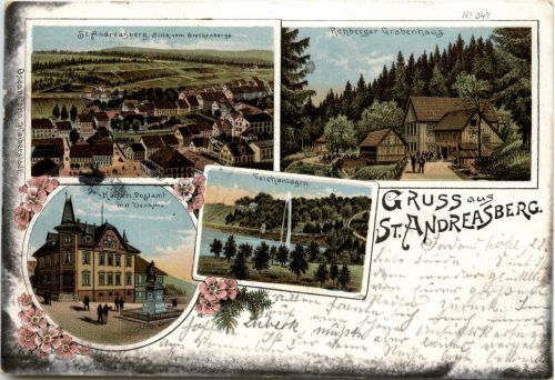 Gruss aus Sankt Andreasberg - Litho