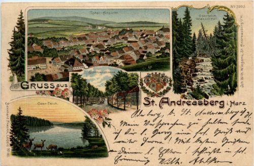 Gruss aus Sankt Andreasberg - Litho