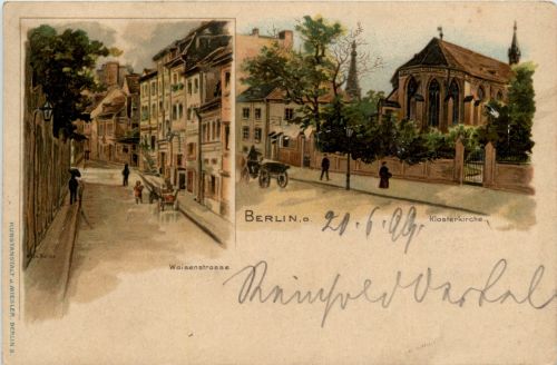 Berlin Waisenstrasse- Litho