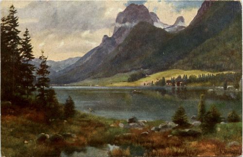 Künstlerkarte H. Hoffmann - Hintersee