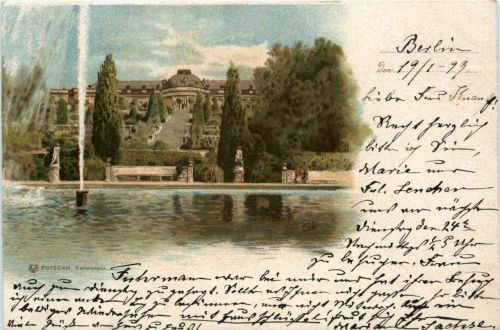 Potsdam - Sanssouci - Litho