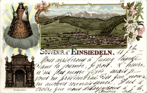 souvenir d Einsiedeln - Litho