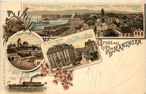Gruss aus Romanshorn - Litho