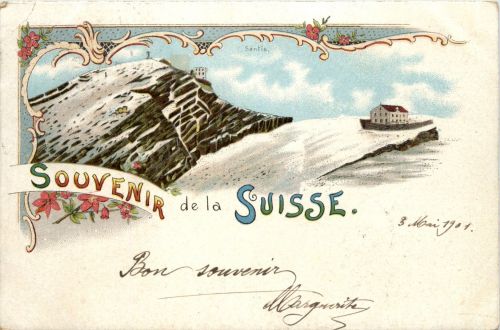 Souvenir de la Suisse - Säntis - Litho