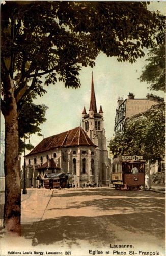 Lausanne - Eglise et Place St. Francois