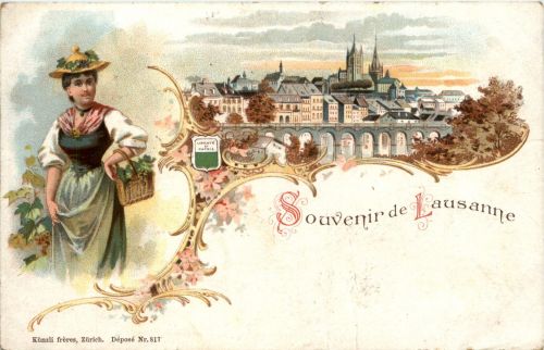 Souvenir de Lausanne - Litho