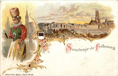 Souvenir de Fribourg - Litho