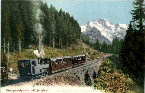 Wengernalpbahn mit Jungfrau