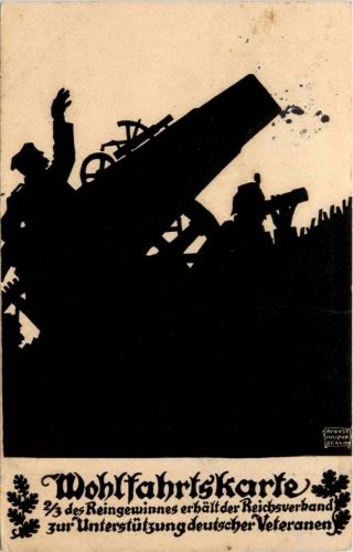 Wohlfahrtskarte deutscher Veteranen