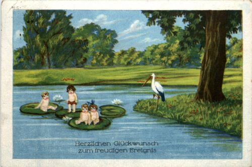 Geburt - Storch