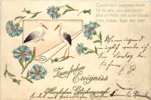 Geburt - Storch