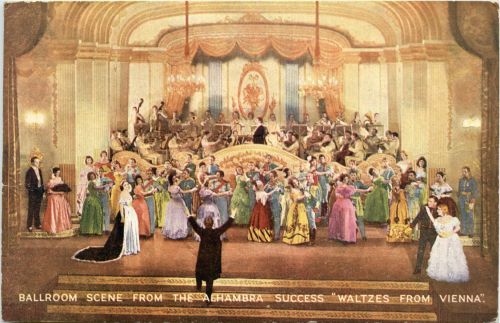 Ballroom scene from the Alhambra Succes Waltzes from Vienna