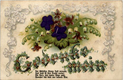 Blumen mit Stoff