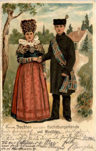Tracht Bückeberg - Litho