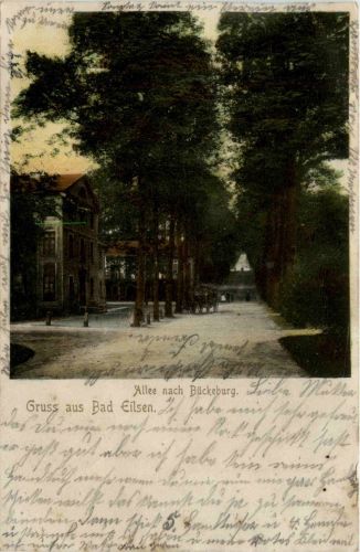 Gruss aus Bad Eilsen - Allee nach Bückeburg