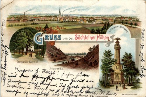 Gruss von den Süchtelner Höhen - Litho