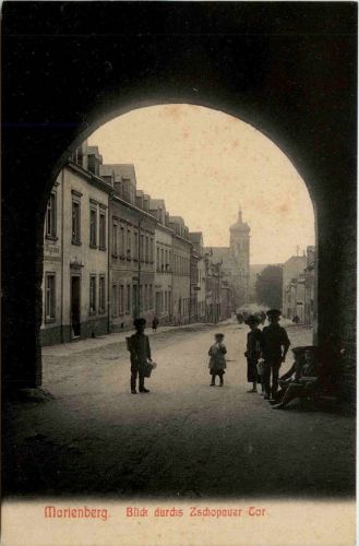 Marienberg - Blick durchs Zschopauer Tor