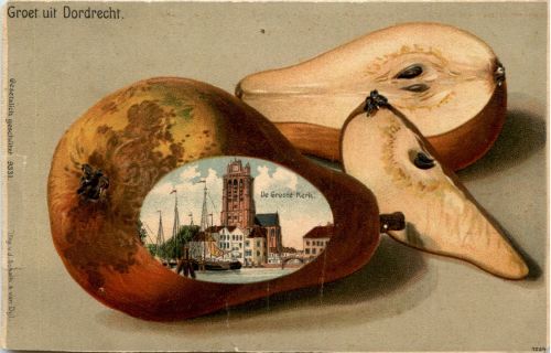 Groet uit Dordrecht - Litho
