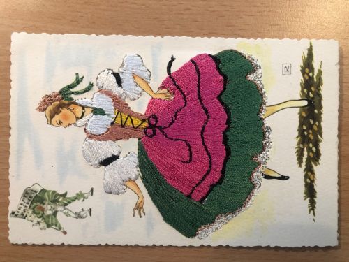 Fetes des Vignerons - Bestickte Karte